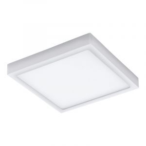 Vit modern utelampa aluminium, Evi, 22W, varm till kall vit justerbar LED, IP44, met fjärrkontroll