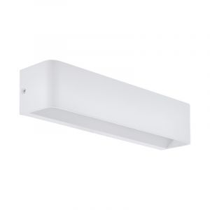 Vit vägglampa aluminium, Tjalle, 12W, 3000K LED