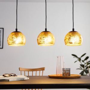 Guld design fönsterlampa glas, Gaston