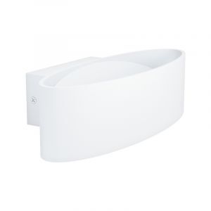 Vit modern vägglampa aluminium, Elmar, 10W, 3000K LED