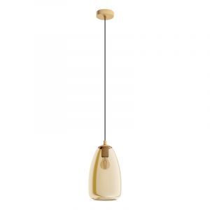 Bärnstensfärgad design fönsterlampa glas, Fredericus