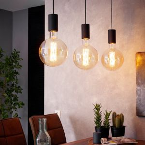 Svart fönsterlampa stål, Samed