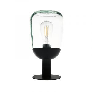 Svart modern utelampa aluminium, Kerwin, IP44