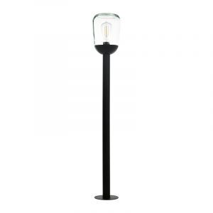 Svart modern utelampa aluminium, Kerwin, IP44