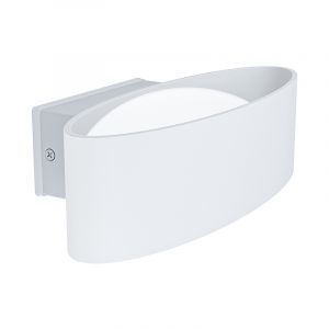 Vit modern utelampa aluminium, Kawita, 10W, 3000K LED, IP44