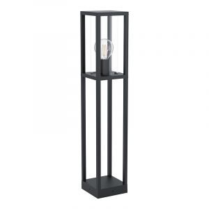 Svart modern utelampa aluminium, Laszlo, IP54
