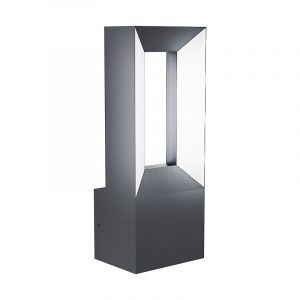 Svart modern utelampa aluminium, Larisa, 5W, 3000K LED, IP44