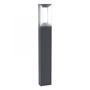 Svart modern utelampa aluminium, Larisa, 5W, 3000K LED, IP44