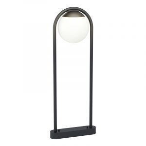 Svart modern utelampa stål, Lynne, IP44