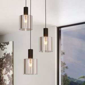 Grå modern fönsterlampa glas, Paulina