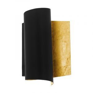 Guld modern vägglampa stål, Oktay
