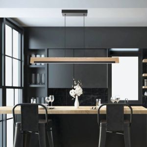 Rustik fönsterlampa trä, Ludovica, 25W, 3000K LED