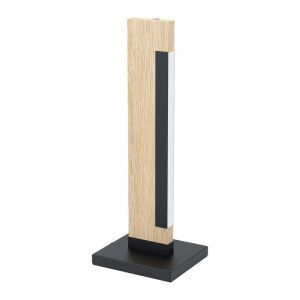 Trä bordslampa brun, Ludovica, 6W, 3000K LED, med brytare