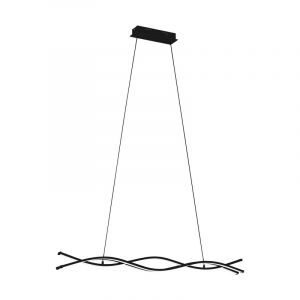 Svart modern fönsterlampa stål, Arantxa, 36W, 3000K LED