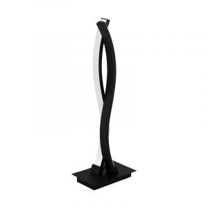 Svart modern bordslampa aluminium, Arantxa, 10W, 3000K LED, med brytare
