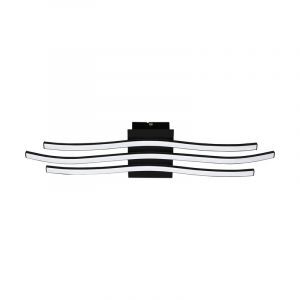 Svart modern plafond aluminium, Therese, 21W, 3000K LED