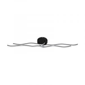 Svart modern plafond aluminium, Therese, 36W, 3000K LED