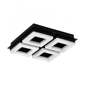 Svart design plafond stål, Arjo, 4W, 3000K LED