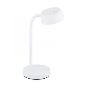 Vit bordslampa plast, Annelin, 4W, 3000K LED, med brytare