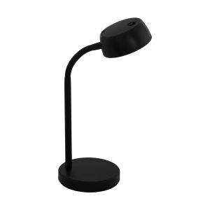 Svart bordslampa plast, Annelin, 4W, 3000K LED, med brytare