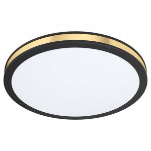 Svart modern plafond stål, Rivano, 11W, 3000K LED