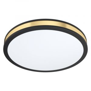 Svart modern plafond stål, Rivano, 24W, 3000K LED