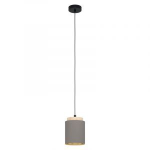 Brun modern fönsterlampa tyg, Gabi