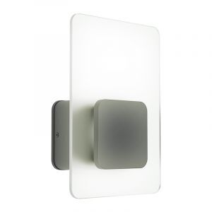 Antracit modern utelampa plast, Lutske, 10W, 3000K LED, IP44
