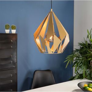 Guld industri fönsterlampa aluminium, Acri