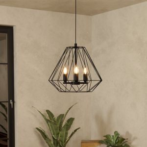Svart industri fönsterlampa aluminium, Kwok