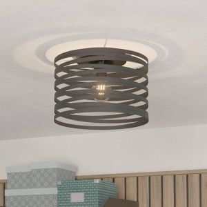 Svart industri taklampa aluminium, Tein