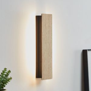 Trä vägglampa svart, Zion, 12W, 3000K LED