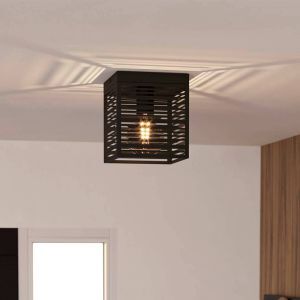 Svart industri taklampa aluminium, Lennaert