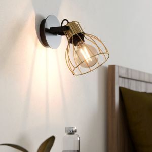 Guld industri väggspotlight aluminium, Tjarda