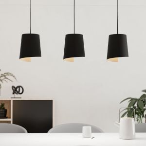 Svart rustik fönsterlampa aluminium, Vincenzo