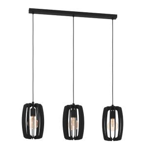 Trä fönsterlampa svart, Wilko