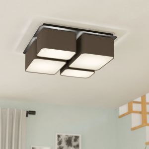 Antracit modern taklampa aluminium, Jascha