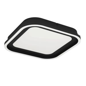 Svart modern taklampa aluminium, Thijn, 11W, varm till kall vit justerbar LED, 3 stegs dimmer