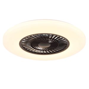 Vit modern takfläkt plast, Kjelt, 40W, RGBW LED, met fjärrkontroll