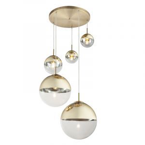 Guld design fönsterlampa glas, Novia