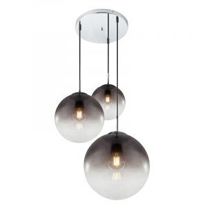 Krom design fönsterlampa glas, Novia