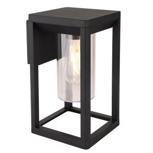Svart modern utelampa plast, Vildan, IP44
