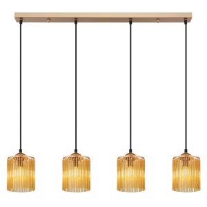 Bärnstensfärgad design pendellampa matbord akryl, Marthijn