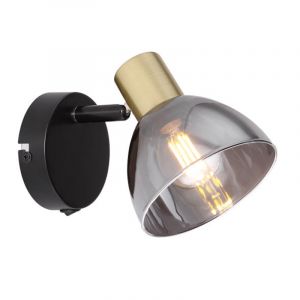 Guld modern väggspotlight glas, Arthur