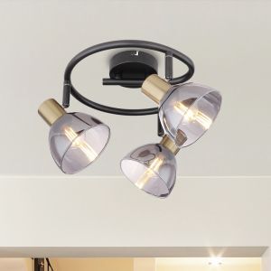 Guld modern spotlight tak glas, Arthur