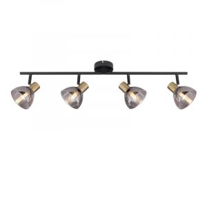 Guld modern spotlight tak glas, Arthur