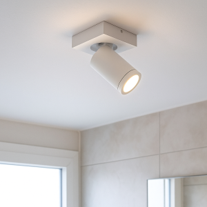 Modern spotlight tak vit, Kenan, IP44