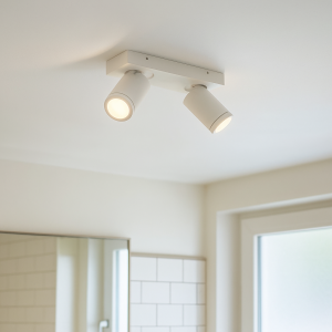 Modern spotlight tak vit, Kenan, IP44