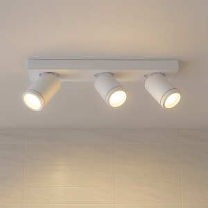Modern spotlight tak vit, Kenan, IP44