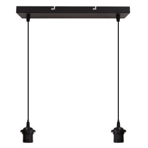 Aluminium fönsterlampa utan skärm svart, Rika